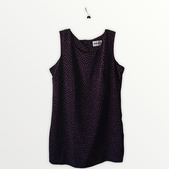 Studio I Sleeveless Polka Dots Sheath Dress - Picture 1 of 9